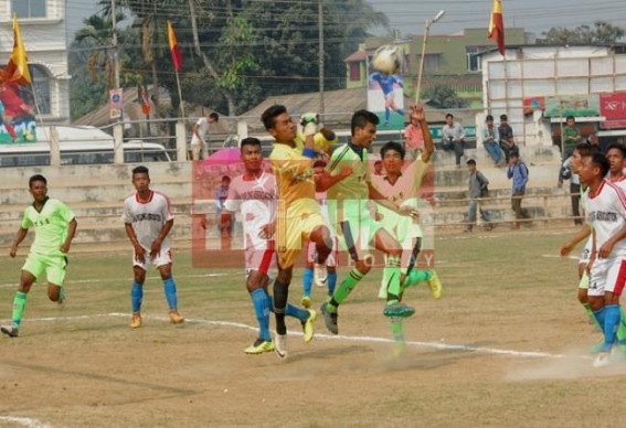 ONGC organized football tournament caters huge numbers of audience  on Monday 